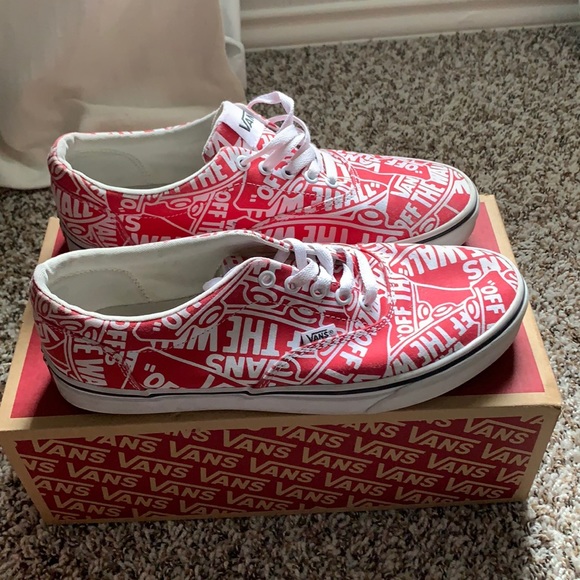Doheny style racing rd/white vans - Picture 1 of 6